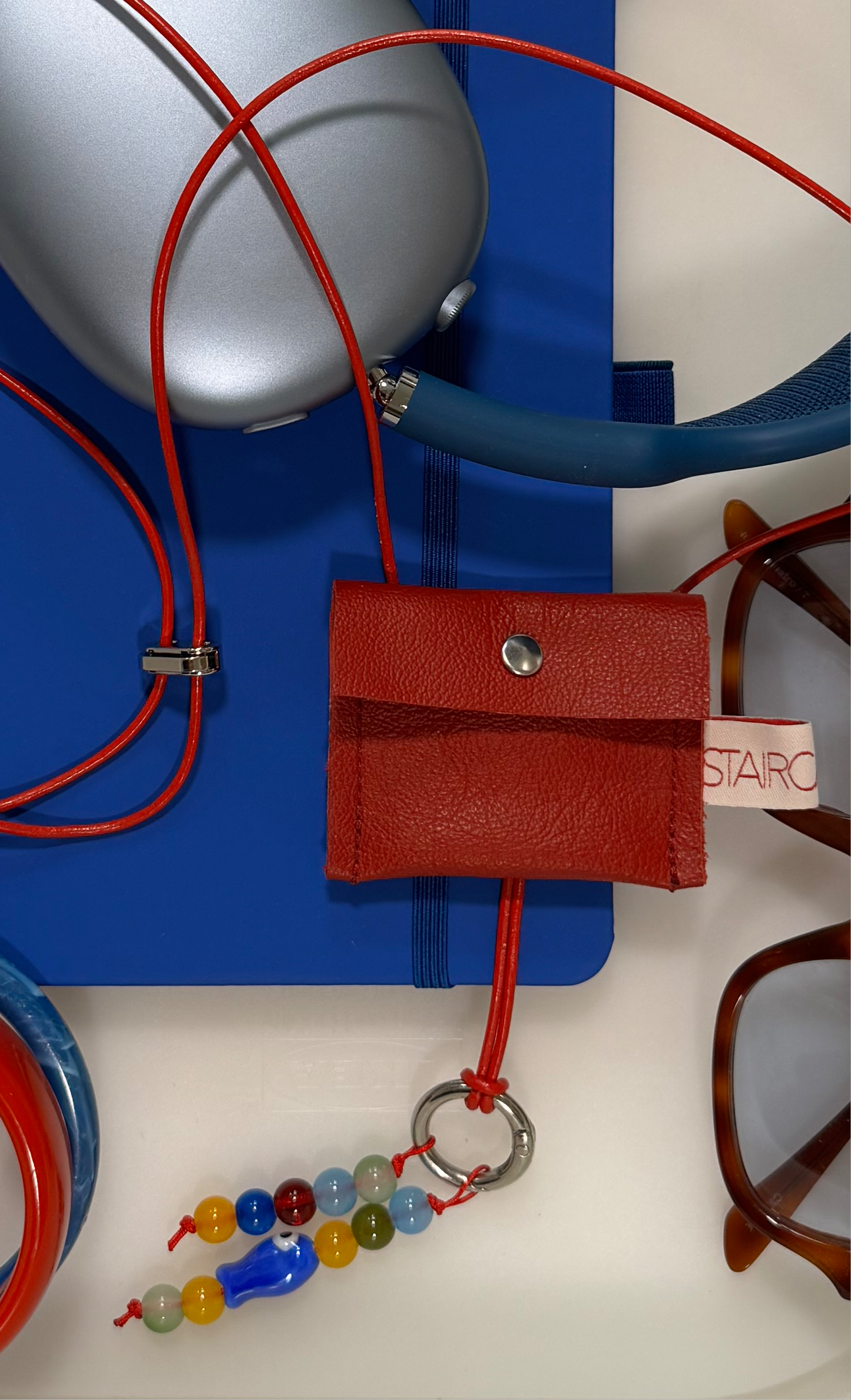 "HIDDEN FLAME" (sling on) with pearl pendant